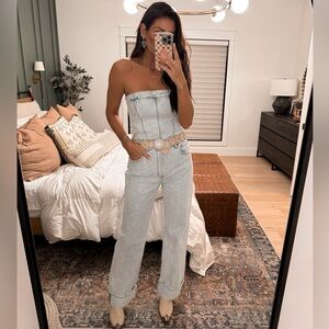 A&F Denim Jumpsuit